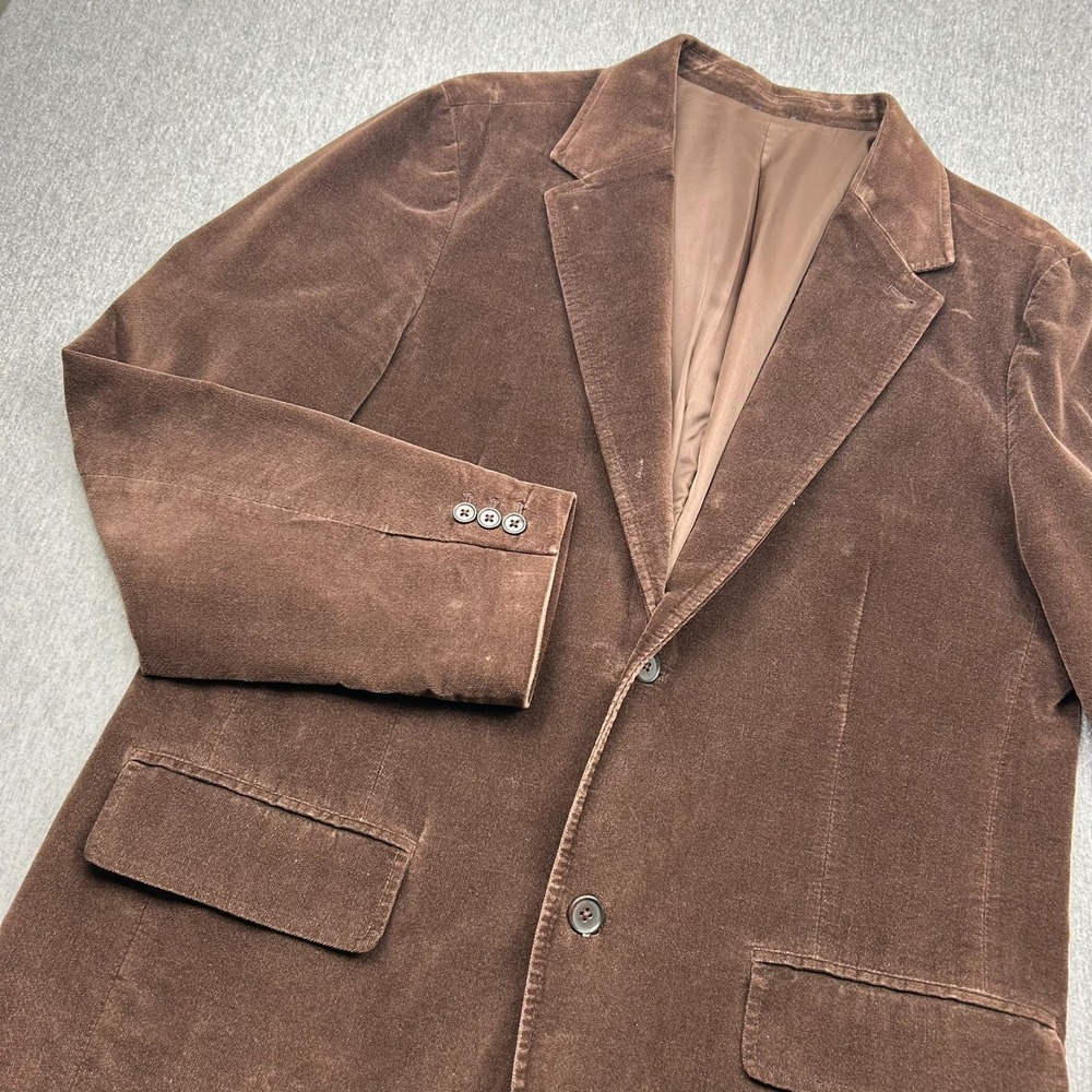 Gap Unstructured Two Button Blazer Mens Large Brown Sport Coat Fall Wedding